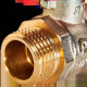 Кран шаровой ROMMER неполнопроходной НР/НР ручка бабочка 1/2 RBV-0007-2410215