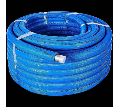 Труба из сшитого полиэтилена STOUT PEX-a 32x4.4 мм в синей теплоизоляции бухта 50 м SPI-0004-003244