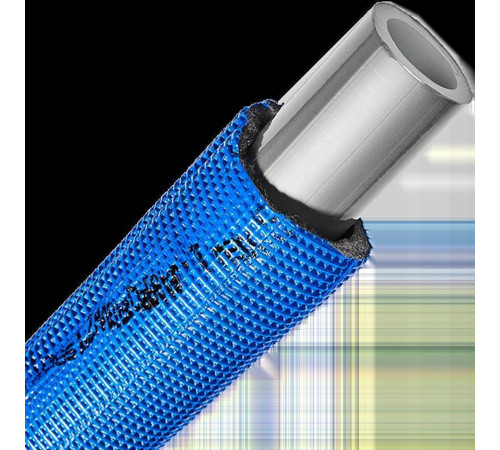 Труба из сшитого полиэтилена STOUT PEX-a 32x4.4 мм в синей теплоизоляции бухта 50 м SPI-0004-003244