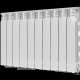 Радиатор алюминиевый STOUT GAMMA 500 10 секций боковое подключение RAL 9010 SRA-3310-050010