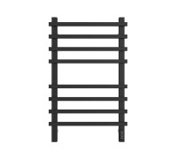 Полотенцесушитель электрический STOUT TECHNO quadro 80х50 см черный матовый SHQ-T2QQ-008050