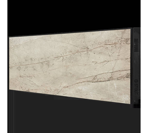 Отопительная панель STOUT GREY STONE SCT 120х60 см серый гранит / черный корпус SCT-00GB-012060