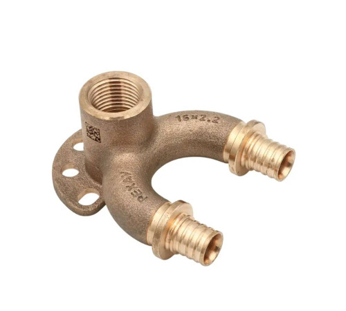 Угольник настенный проточный REHAU RAUTITAN RX+ 16/16-Rp 1/2 короткий 14564033001