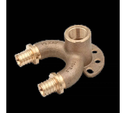 Угольник настенный проточный REHAU RAUTITAN RX+ 16/16-Rp 1/2 короткий 14564033001