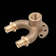 Угольник настенный проточный REHAU RAUTITAN RX+ 16/16-Rp 1/2 короткий 14564033001