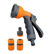 Набор для полива BELAMOS пистолет 8 режимов коннекторы 1/2 и штуцер 7502