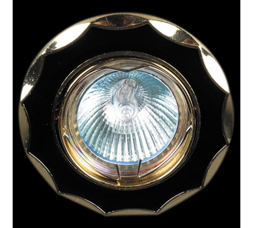 Встраиваемый светильник 01001-9.0-001AK MR16 BK+GD