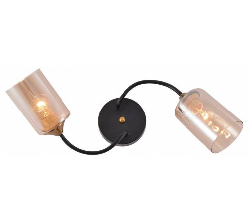 Накладной светильник Reluce 01608-1 01608-0.3-02 BK+BRASS