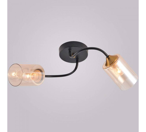 Накладной светильник Reluce 01608-1 01608-0.3-02 BK+BRASS