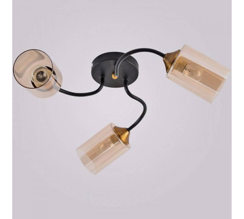 Потолочная люстра Reluce 01608-1 01608-0.3-03 BK+BRASS