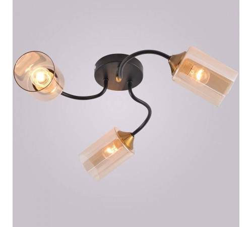 Потолочная люстра Reluce 01608-1 01608-0.3-03 BK+BRASS