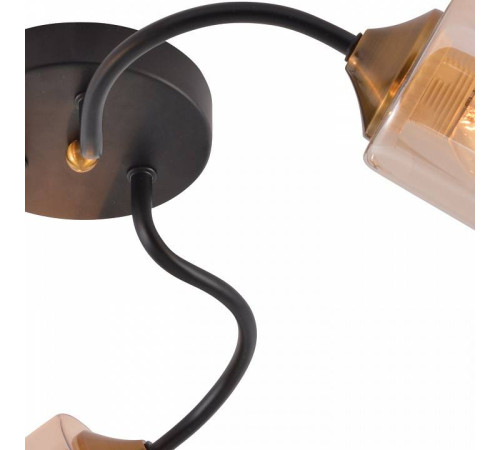 Потолочная люстра Reluce 01608-1 01608-0.3-03 BK+BRASS