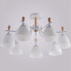 Люстра на штанге De Markt Бремен 7xE27 01622-0.3-07 WH+WOOD