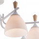 Люстра на штанге De Markt Бремен 7xE27 01622-0.3-07 WH+WOOD