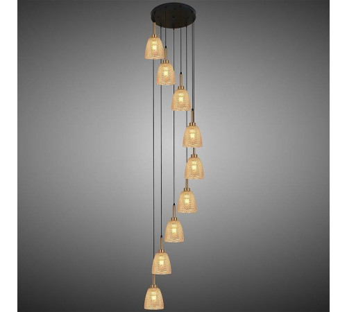 Подвесная люстра Reluce 09011-0.9-09 AMBER