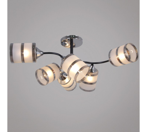 Люстра на штанге 45360-0.3-06 BK+CR