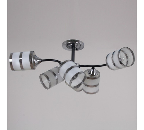 Люстра на штанге 45360-0.3-06 BK+CR