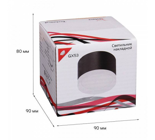 Накладной светильник Reluce 53004 53004-9.5-001LD GX53 BK