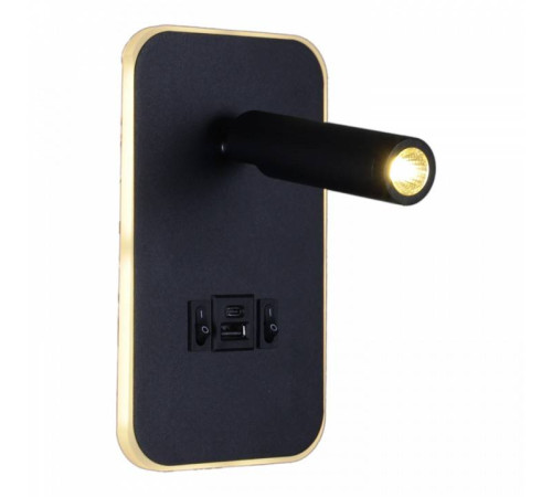 Бра Reluce LED 12 Вт USB 86204-9.2-001KT LED12W+USB BK