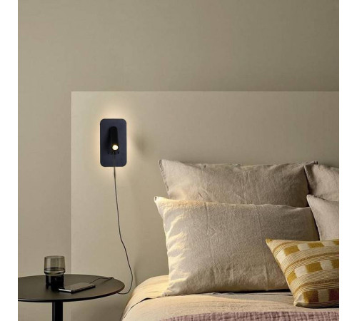 Бра Reluce LED 12 Вт USB 86204-9.2-001KT LED12W+USB BK