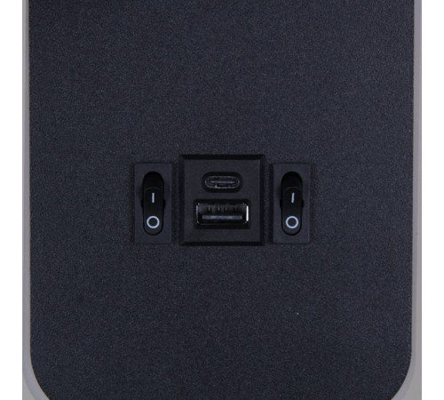 Бра Reluce LED 12 Вт USB 86204-9.2-001KT LED12W+USB BK