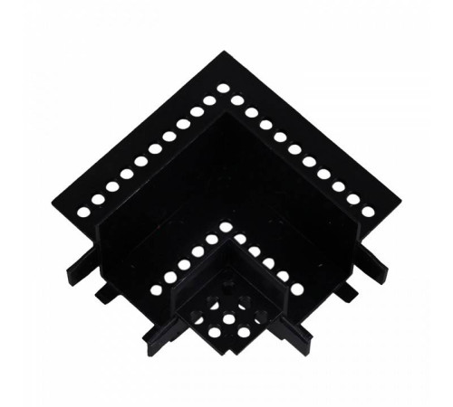 Соединитель угловой L-образный для треков встраиваемых Reluce RL 06202 corner connector BK