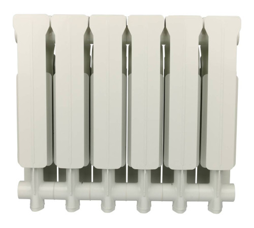 Радиатор алюминиевый Global ISEO 350 6 секций боковое подключение RAL 9010 IS035006