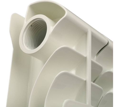 Радиатор алюминиевый Global ISEO 350 6 секций боковое подключение RAL 9010 IS035006