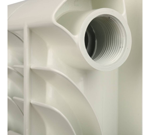 Радиатор алюминиевый Global ISEO 350 6 секций боковое подключение RAL 9010 IS035006