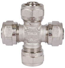 Крестовина TIEMME 16x2.0 мм для металлопластиковых труб обжимная 1600071