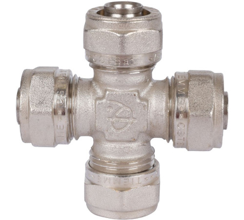 Крестовина TIEMME 16x2.0 мм для металлопластиковых труб обжимная 1600071