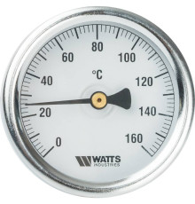 Термометр биметаллический аксиальный Watts F+R801 63/50 мм 1/2 0-160 °C 10005806