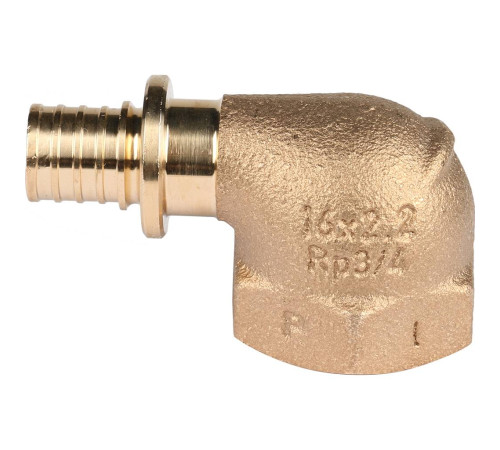 Угольник-переходник REHAU RAUTITAN RX+ 16-Rp 3/4 внутренняя резьба бронза 14563541001