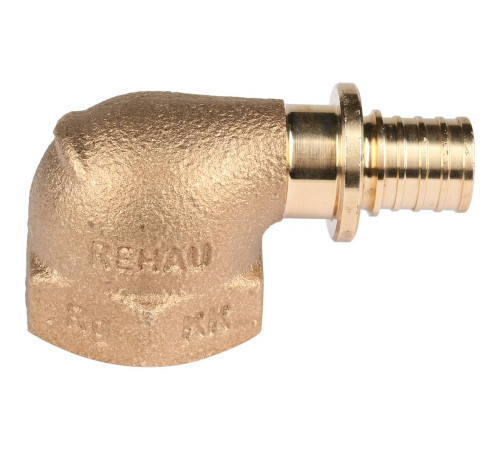 Угольник-переходник REHAU RAUTITAN RX+ 16-Rp 3/4 внутренняя резьба бронза 14563541001