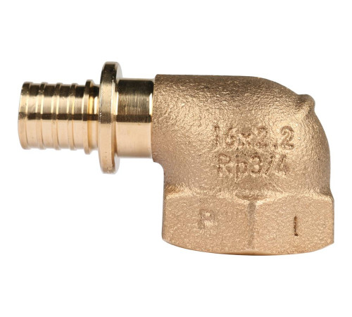 Угольник-переходник REHAU RAUTITAN RX+ 16-Rp 3/4 внутренняя резьба бронза 14563541001
