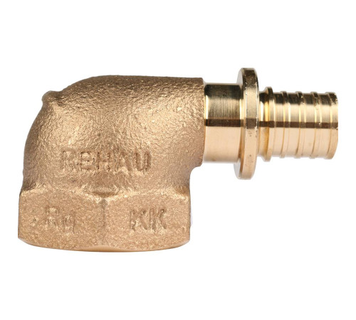 Угольник-переходник REHAU RAUTITAN RX+ 16-Rp 3/4 внутренняя резьба бронза 14563541001