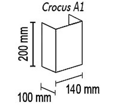 Накладной светильник TopDecor Crocus Glade Crocus Glade A1 10 334g