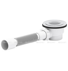 Сифон для душевого поддона АНИ Пласт E325BK 1 1/2х90 мм h 65 мм без крышки E325BK