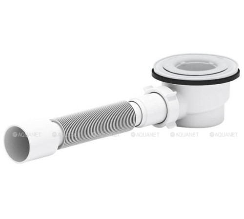 Сифон для душевого поддона АНИ Пласт E325BK 1 1/2х90 мм h 65 мм без крышки E325BK