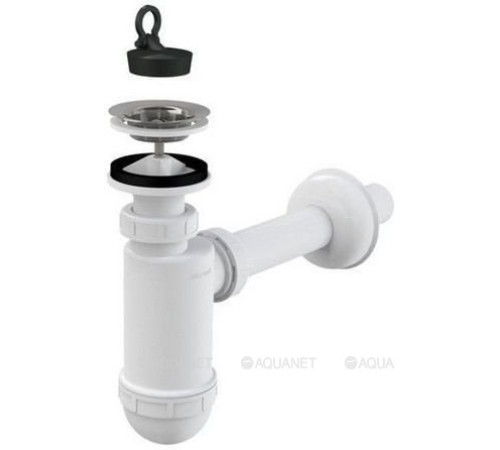 Сифон для умывальника AlcaPlast A410 32 мм с решеткой 63 мм A410