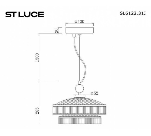 Подвесной светильник ST-Luce Oriental SL6122.313.01