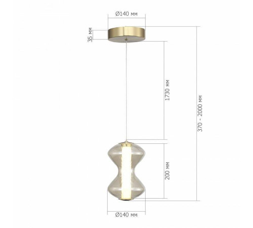 Подвесной светильник ST-Luce SPINE SL6136.203.01
