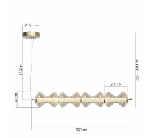 Подвесной светильник ST-Luce SPINE SL6136.223.01