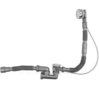 Слив-перелив полуавтоматический для ванны Aquanet Round 80-130 см хром 00339430