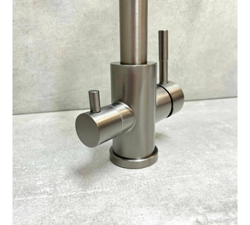 Смеситель для кухни Haiba HB43829-3 оружейная сталь HB43829-3