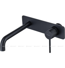 Смеситель для раковины Allen Brau Glority встраиваемый излив 220 мм черный матовый 5.51004-31