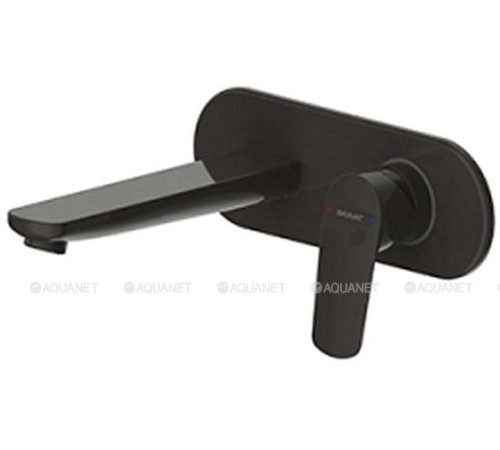 Внешняя часть встраиваемого смесителя для раковины Bravat Rhein черный матовый P8429564BW-ENG