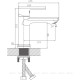 Смеситель для раковины Haiba HB10719 хром HB10719