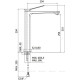 Смеситель для раковины высокий Paffoni TILT без донного клапана сталь TI081ST