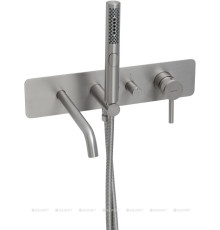 Смеситель для ванны встраиваемый Allen Brau Priority 3.0 излив 200 мм никель 5.31A06-BN